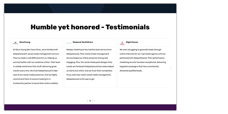 Read Client Testimonials
