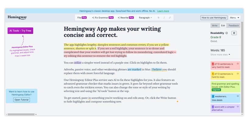 Hemingway Editor 